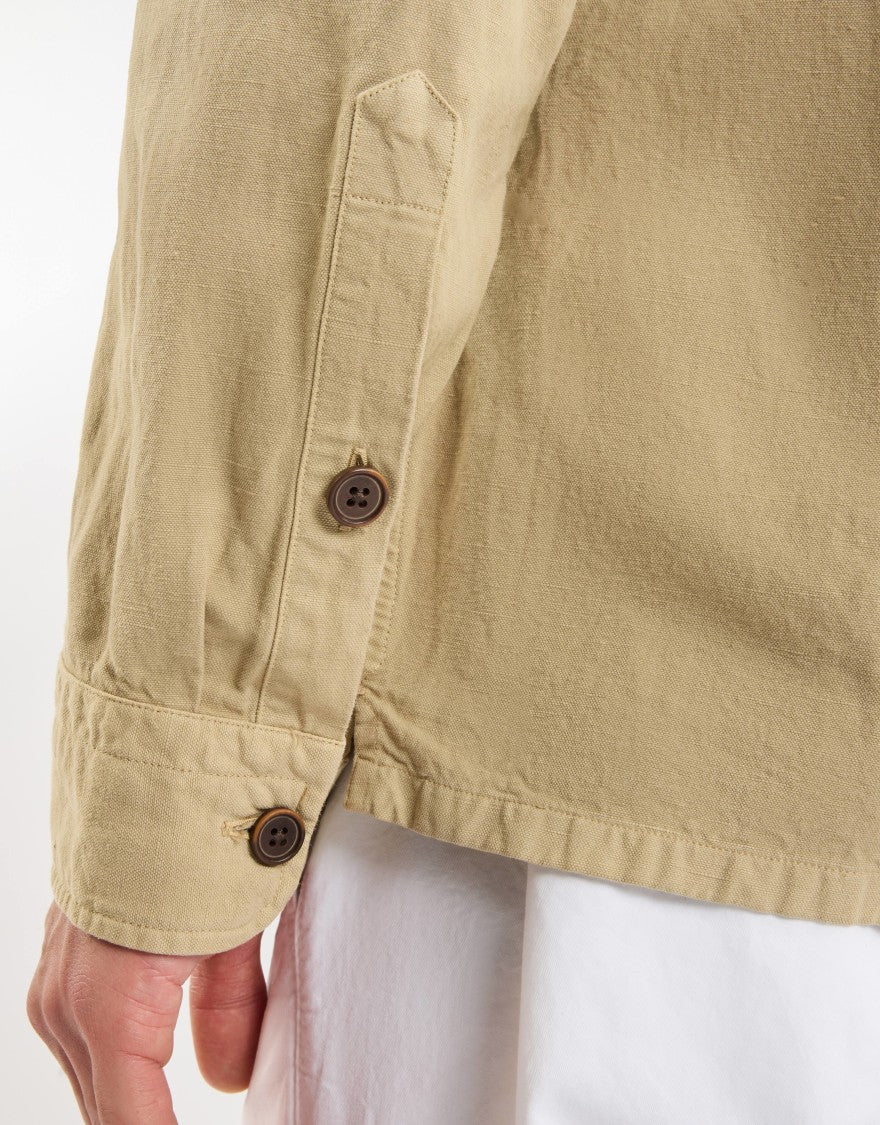 Fay Beige Button-Up Casual Jacket