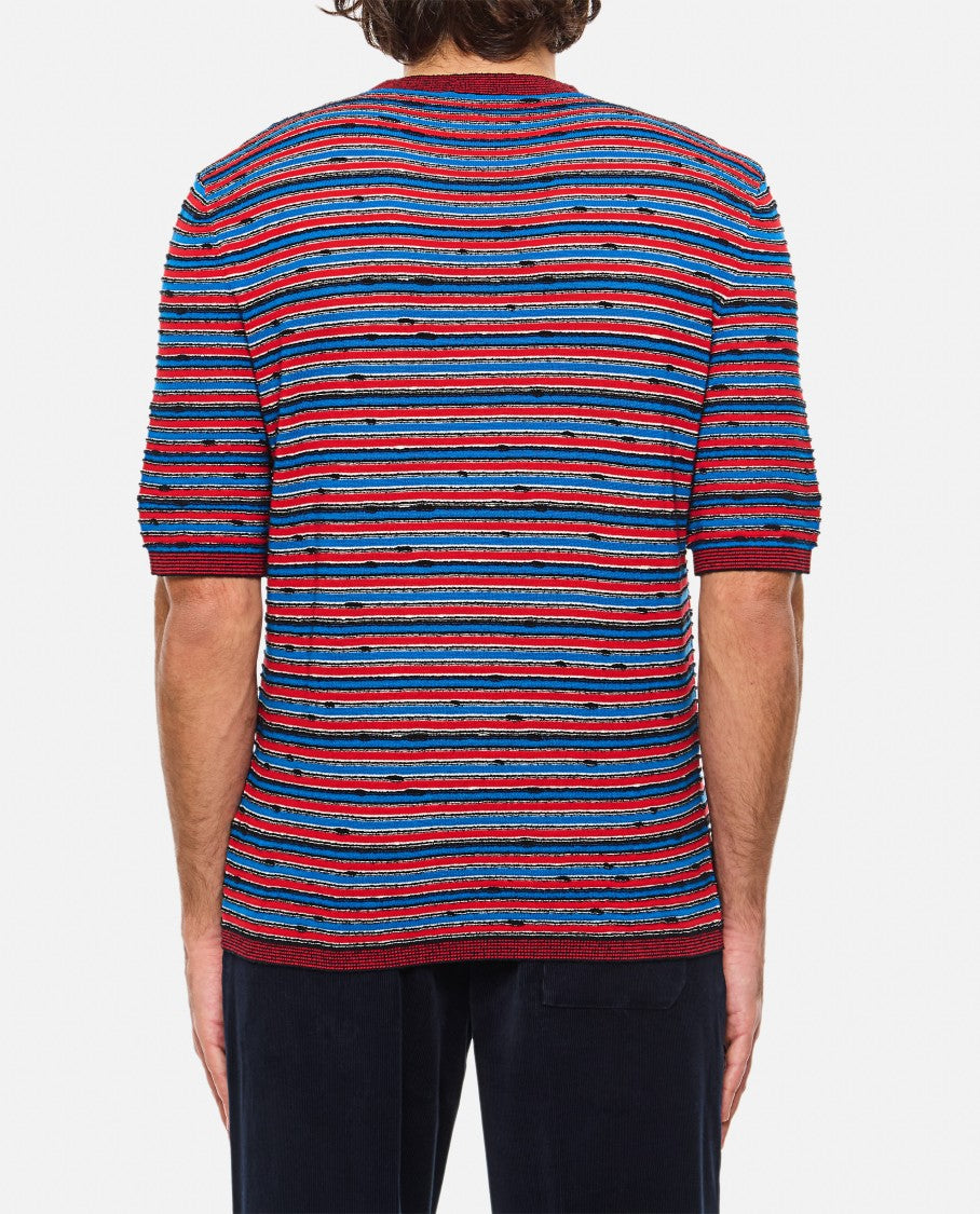 Bottega Veneta Multicolor Striped Crew-Neck T-Shirt