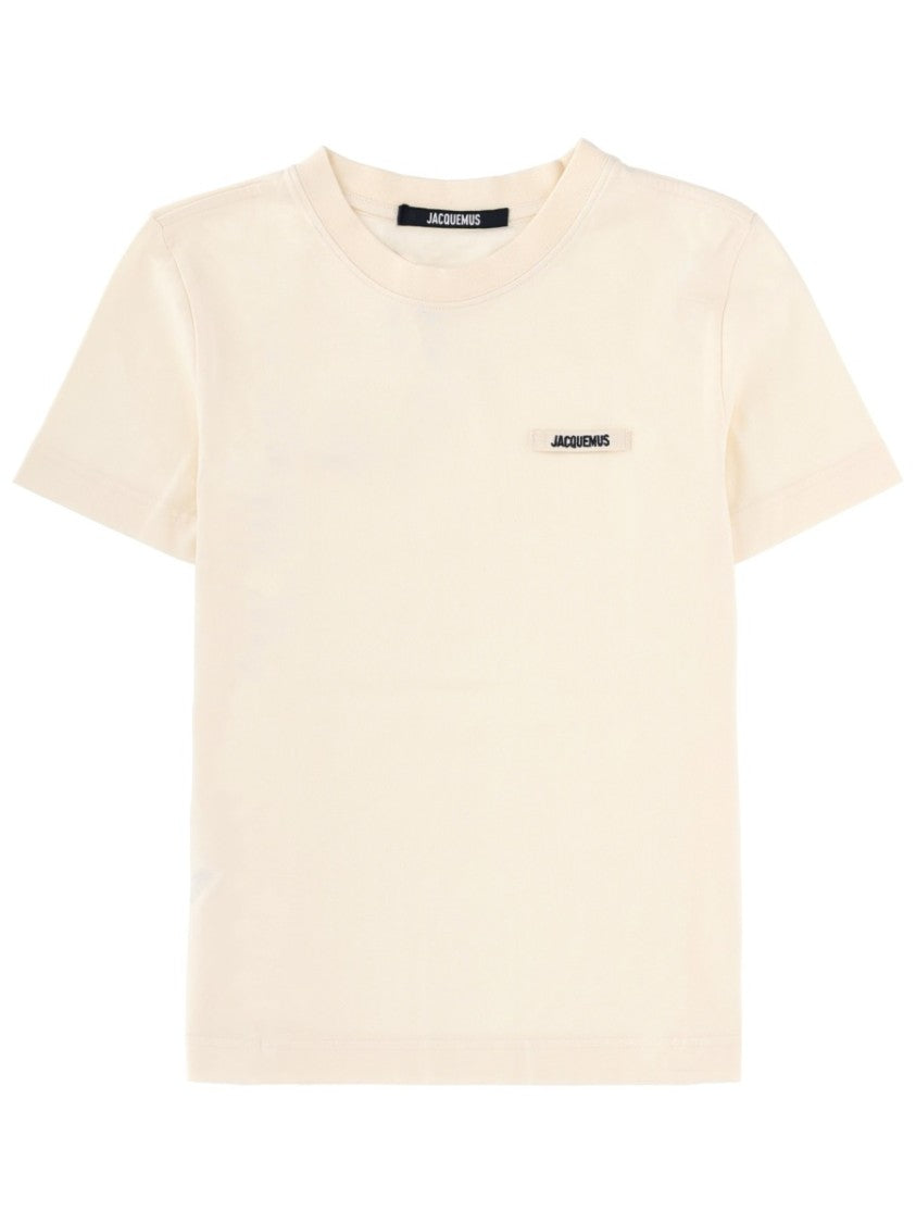 Jacquemus Grosgrain Chest Logo Cotton T-Shirt