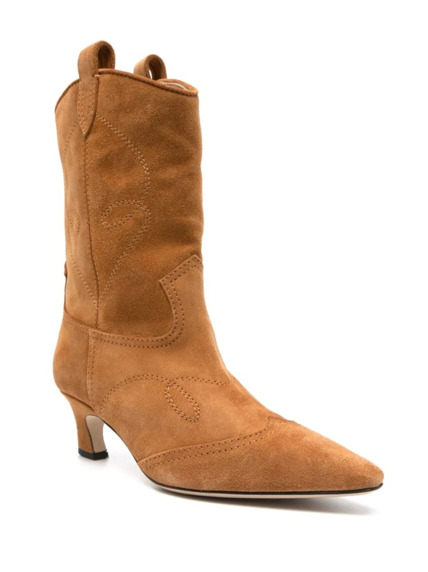 Ermanno Scervino Western-Inspired Ankle Boots With Pointed Toe