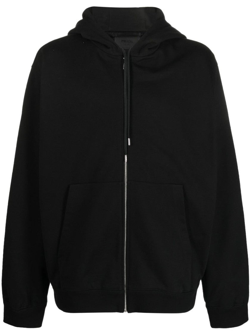 Prada Re-Nylon Logo-Print Hoodie