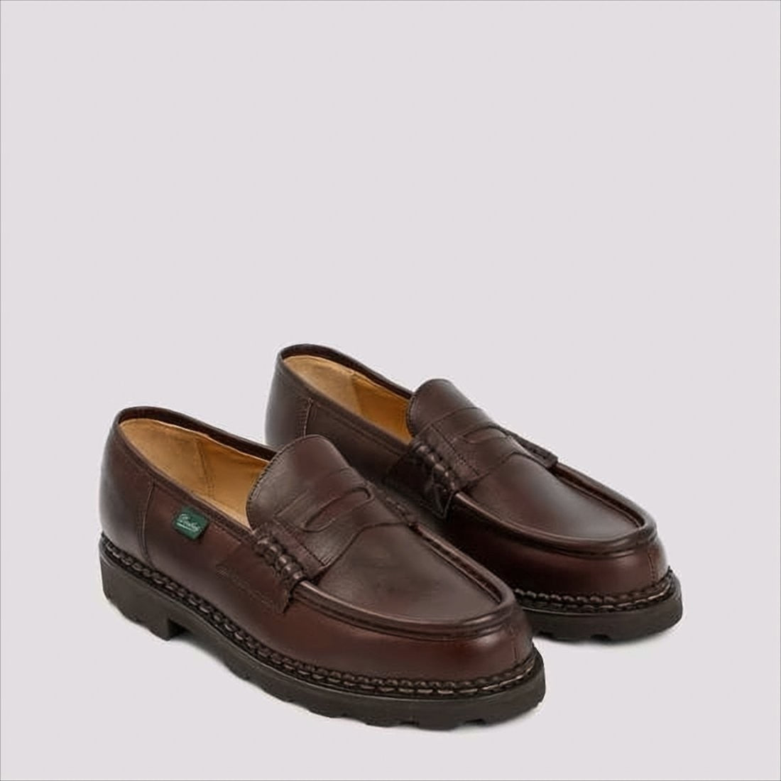 Paraboot Penny Strap Brown Leather Loafers