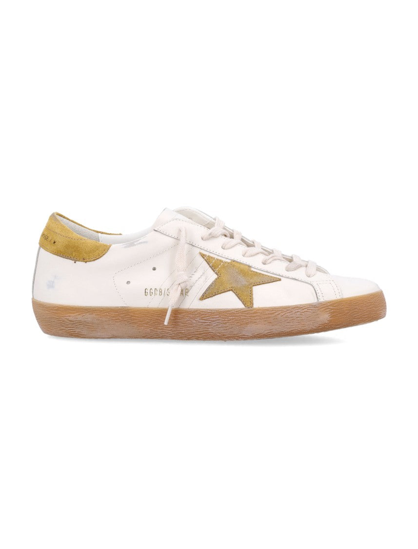 Golden Goose Vintage-Inspired Leather Sneakers With Star Detail