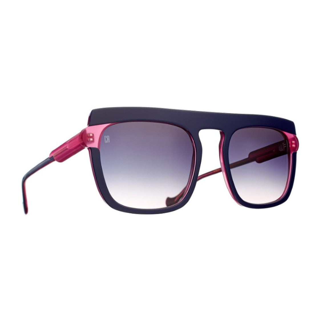 Caroline Abram Blue Noelia Acetate Square Sunglasses