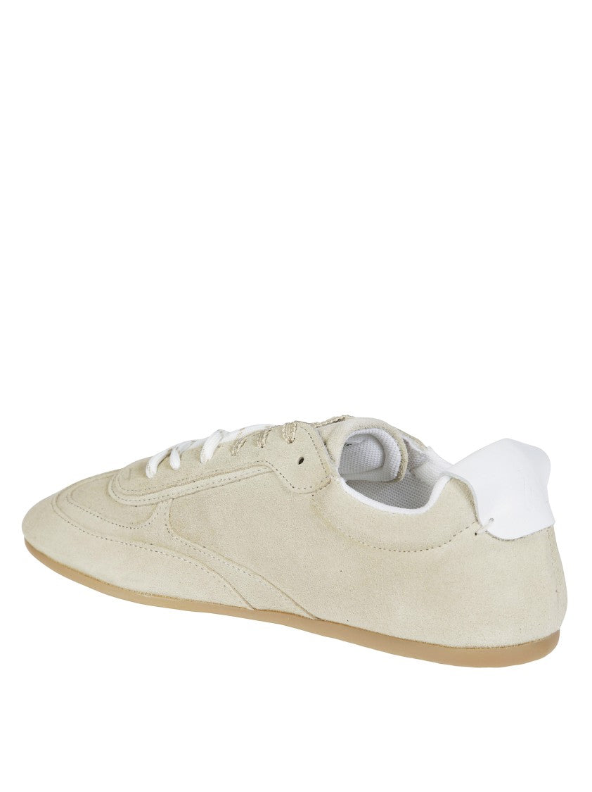 Alohas Beige Suede Leather Sneakers
