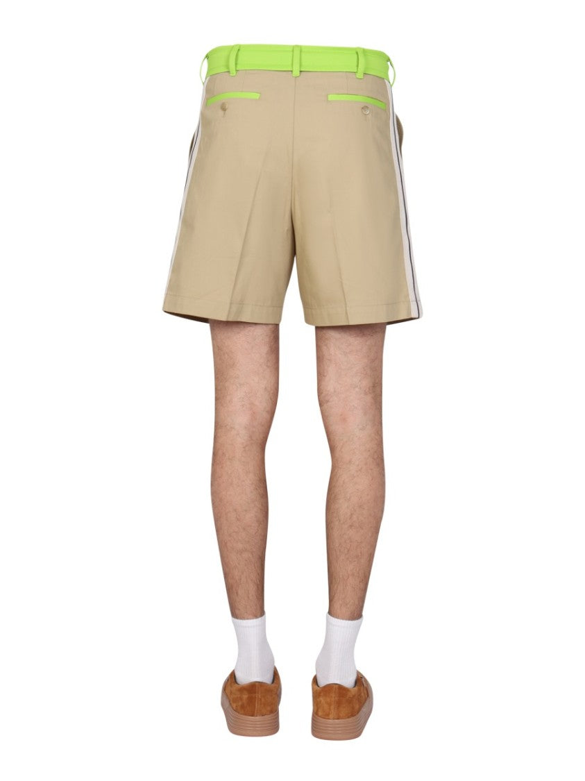 Palm Angels Side Band Bermuda Shorts