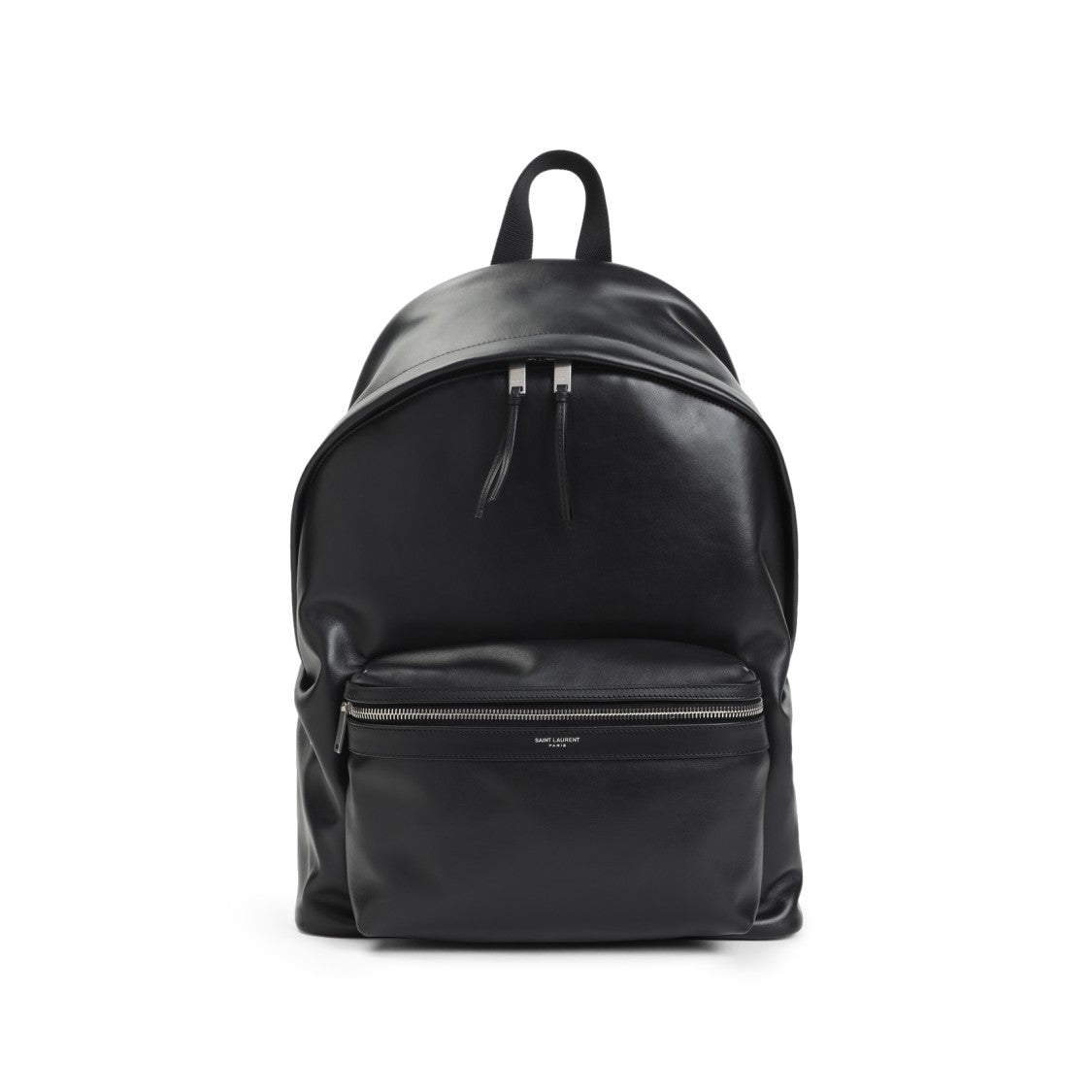 Saint Laurent Sleek Black Leather Backpack Bag
