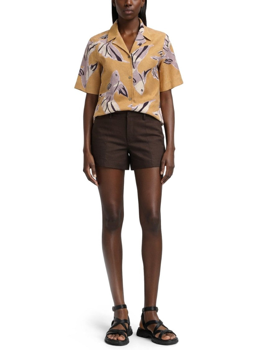 Paul Smith Lavender Cream Cotton Silk Shirt
