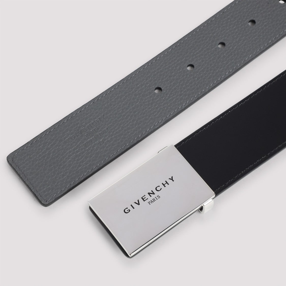Givenchy Metal Plaque Black Belt
