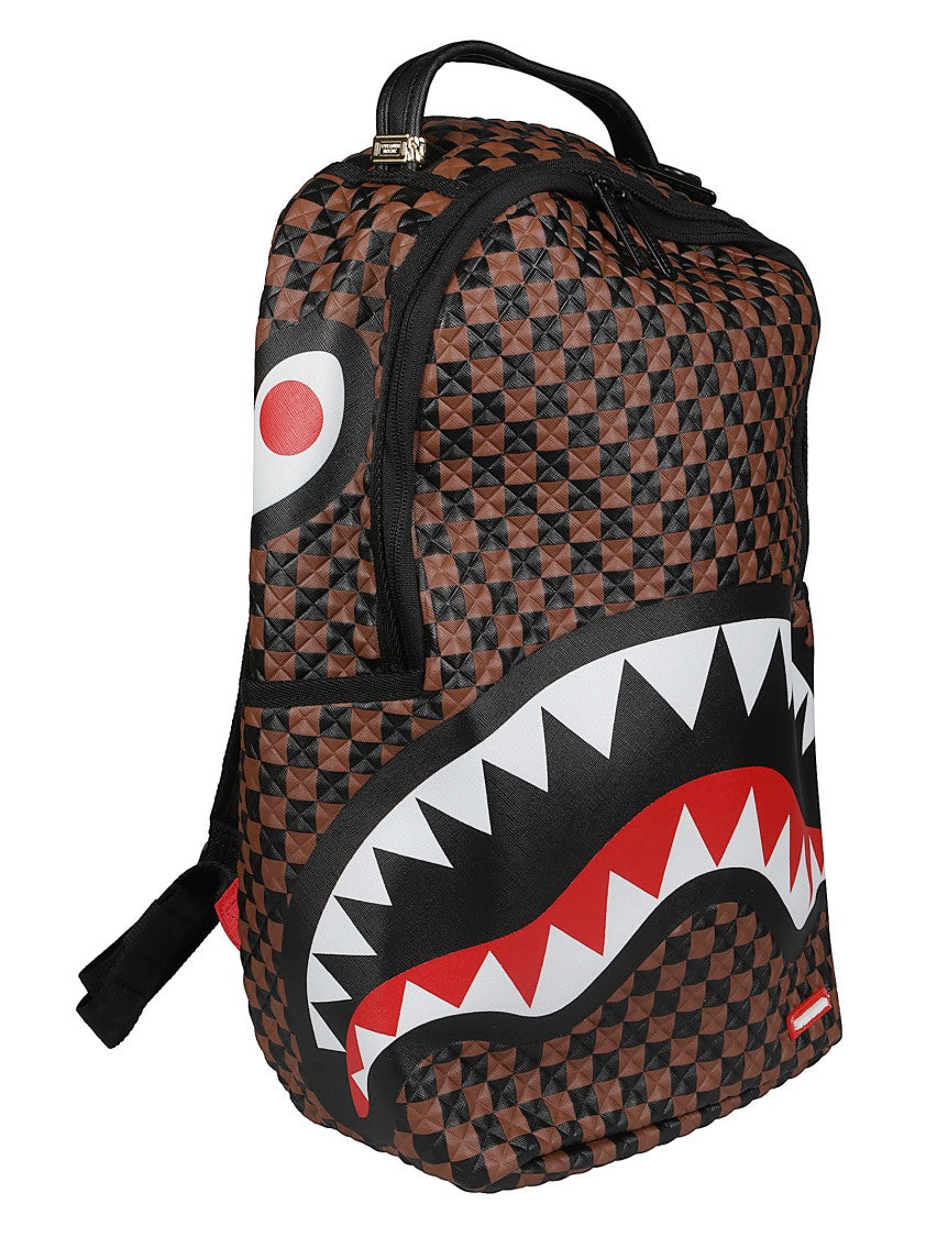 Sprayground Sharks In Paris Pyramid Pattern Pvc Backpack
