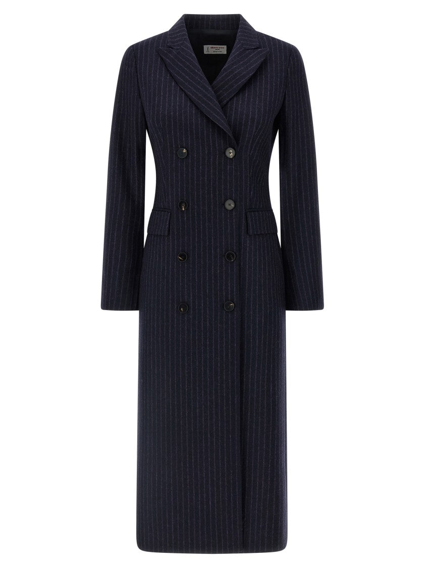 Alberto Biani Pinstripe Coat