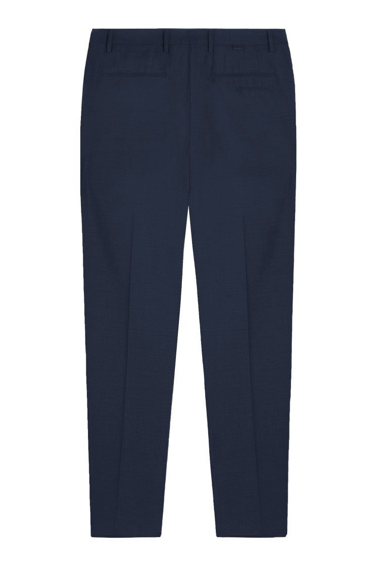 Gazzarrini X Michele Franzese Tailored Blue Virgin Wool Blend Trousers