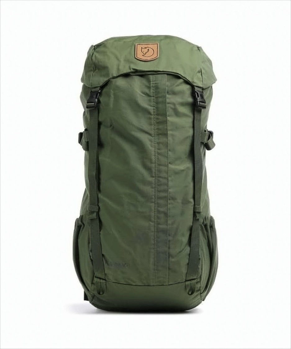 Fjallraven Kanken Durable Green Backpack With Structured Top Flap And Buckle Closures