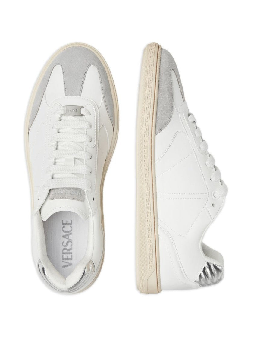 Versace Low-Top Multicolour Sneakers With Silk And Nylon Accents