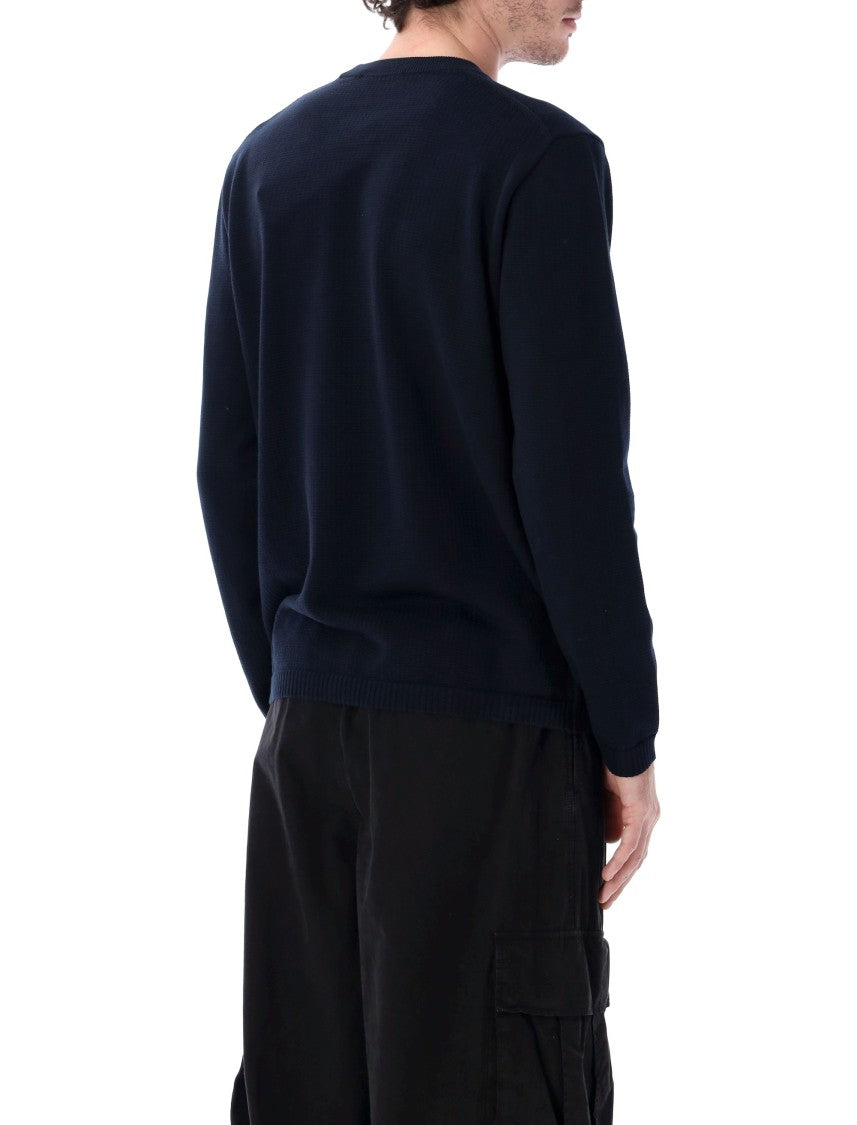 Stone Island Organic Cotton Micro Stitch Knit Jumper