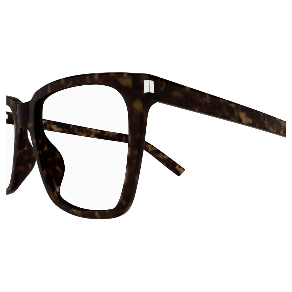 Saint Laurent Sl 717 Slim Tortoiseshell Slim Rectangular Saint Laurent Eyeglasses