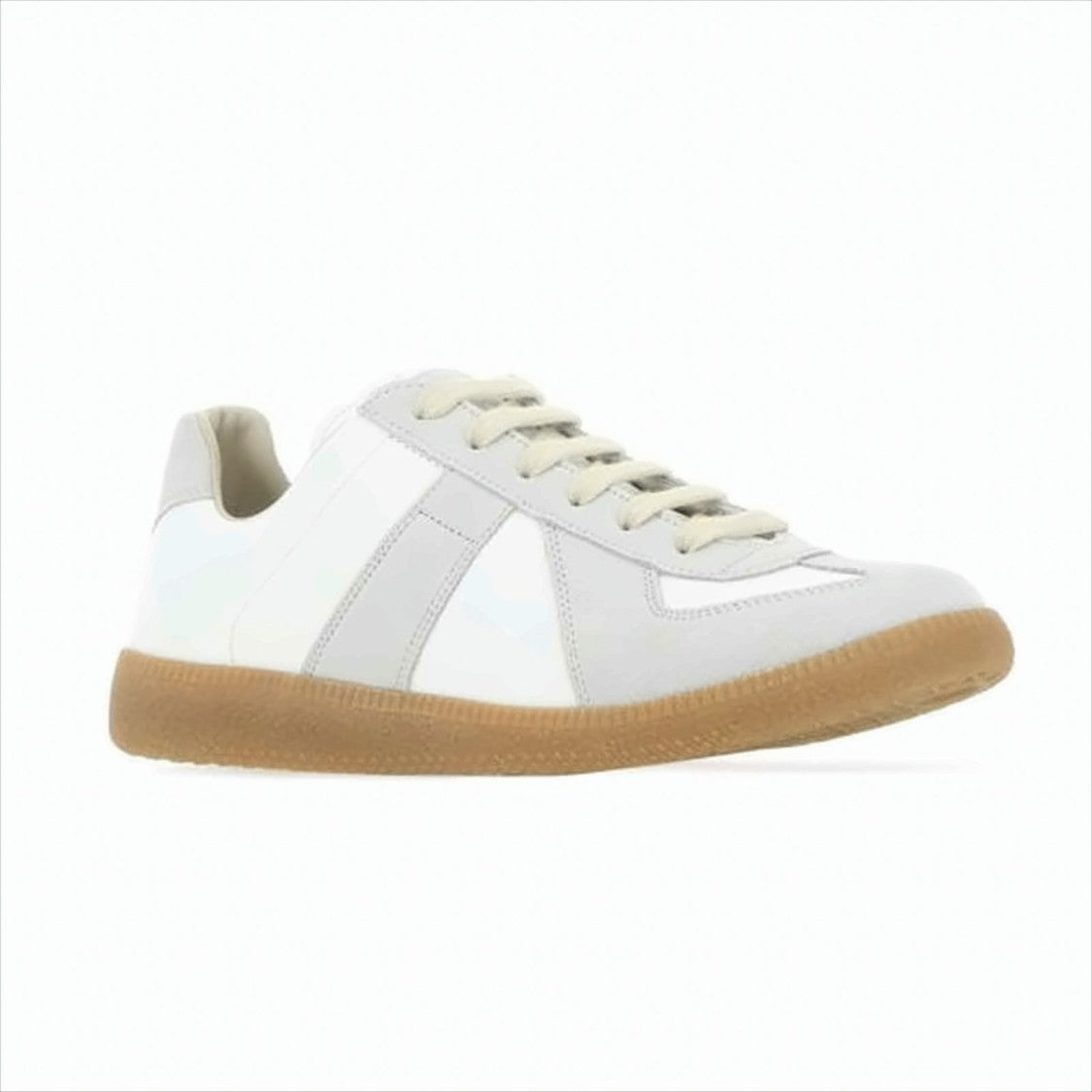 Maison Margiela Low-Top Sneakers With Suede Accents And Gum Sole