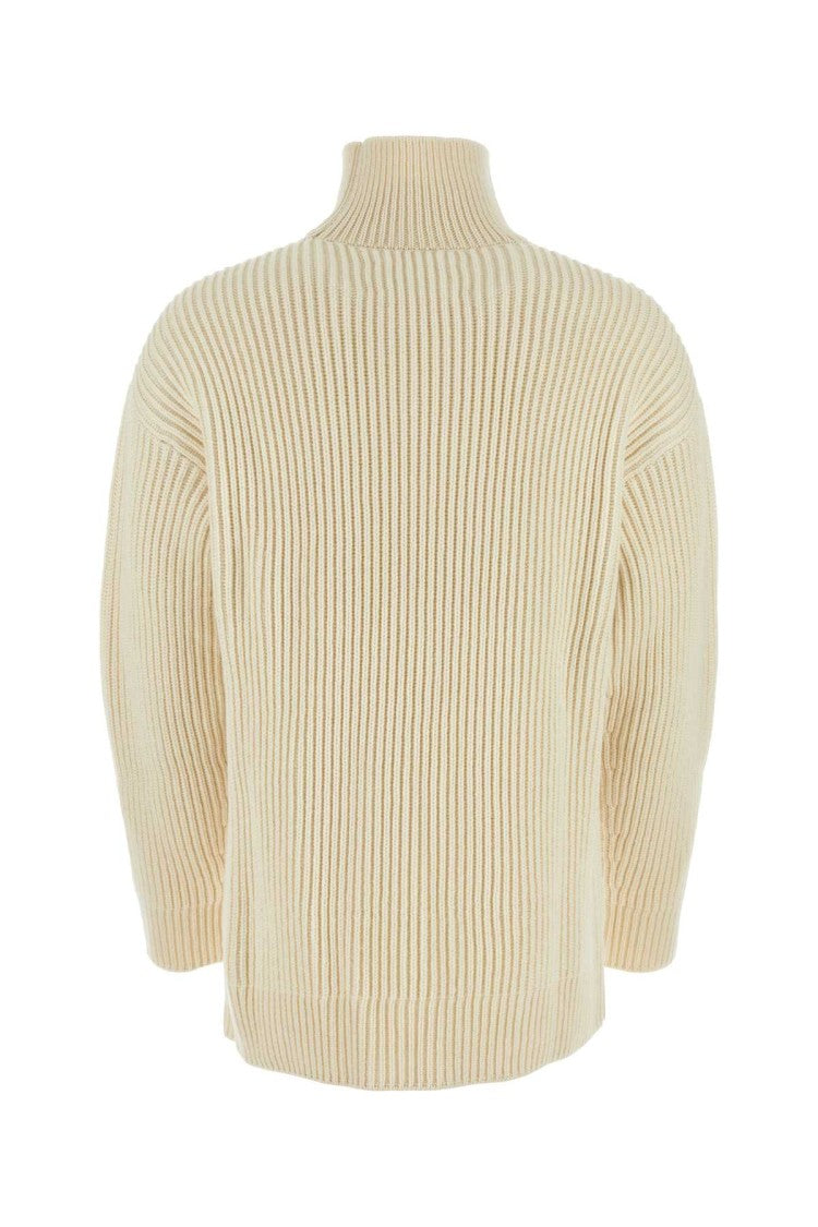 Jil Sander Ivory Wool Sweater