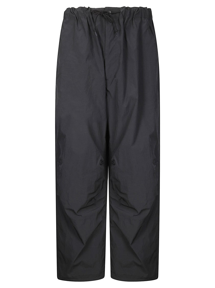 Comme Des Garçons Wide-Leg Casual Pants With Adjustable Drawstring