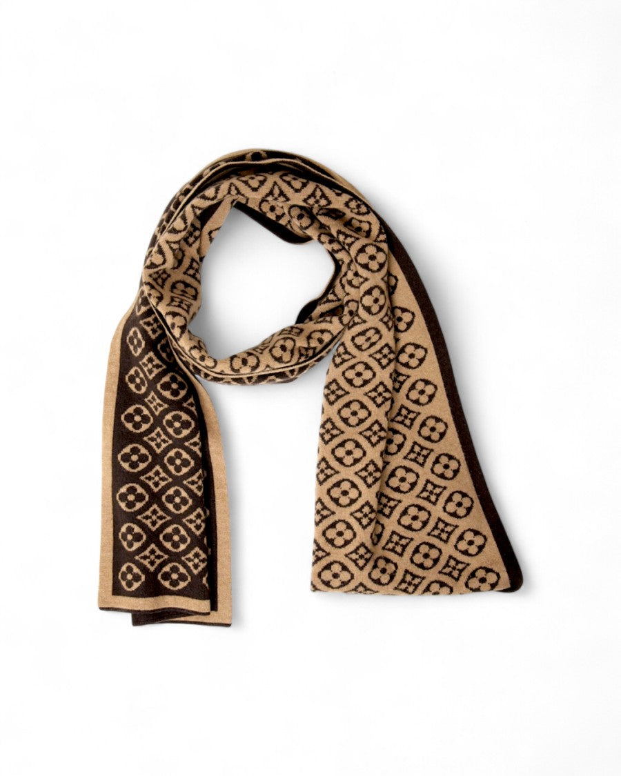 Louis Vuitton Brown Monogram Cashmere Scarf