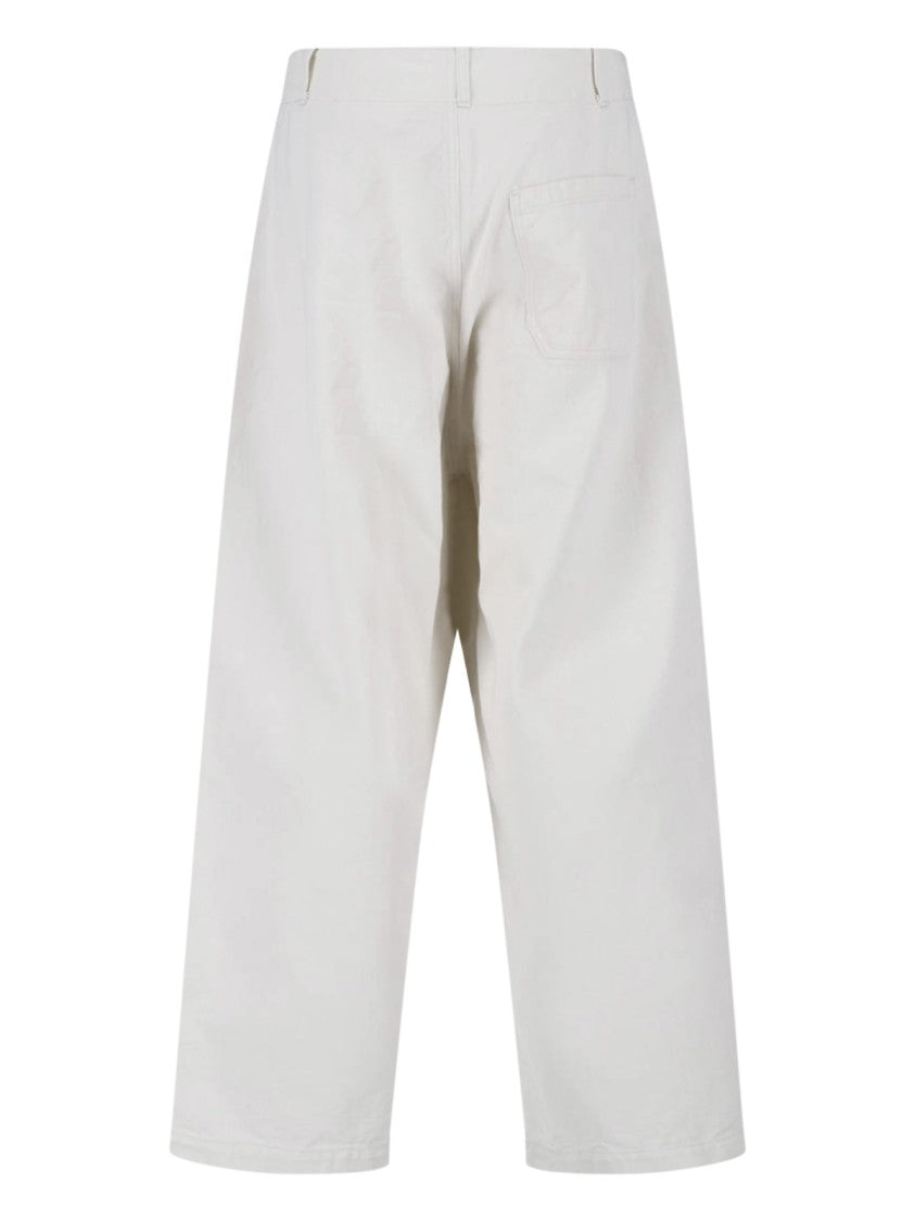 Kaptain Sunshine White Water-Repellent Cotton Drill Trousers