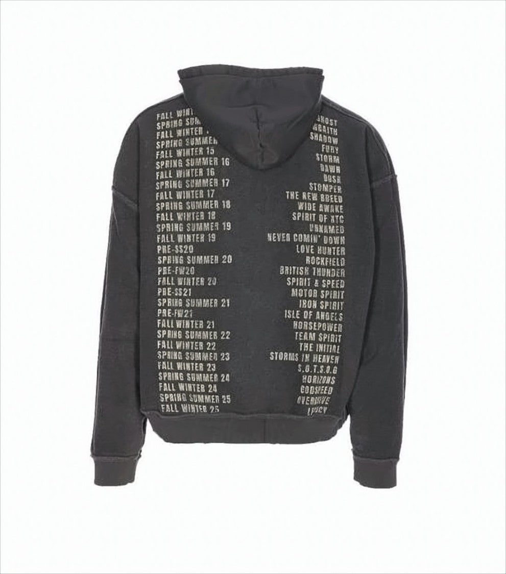 Represent Statement Graphic Hoodie With Drawstring And Emblem