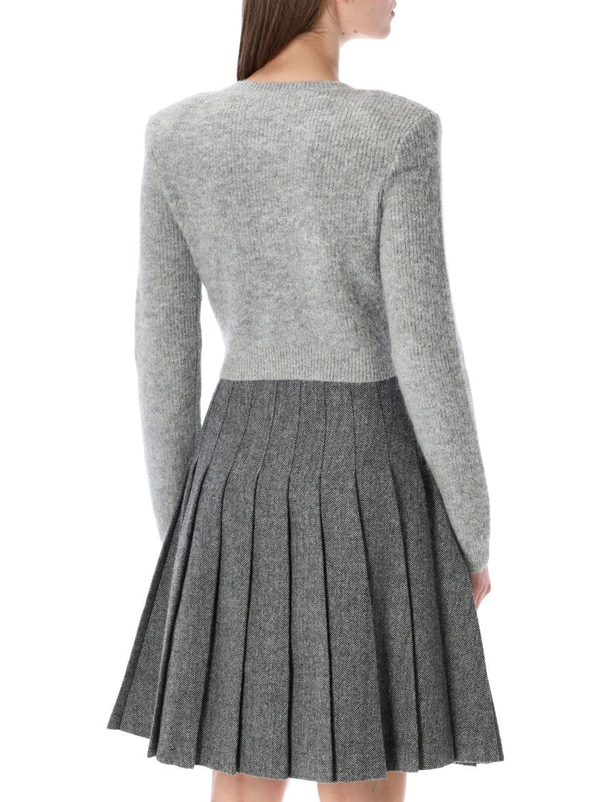 Self-Portrait Crystal Trim Cardigan