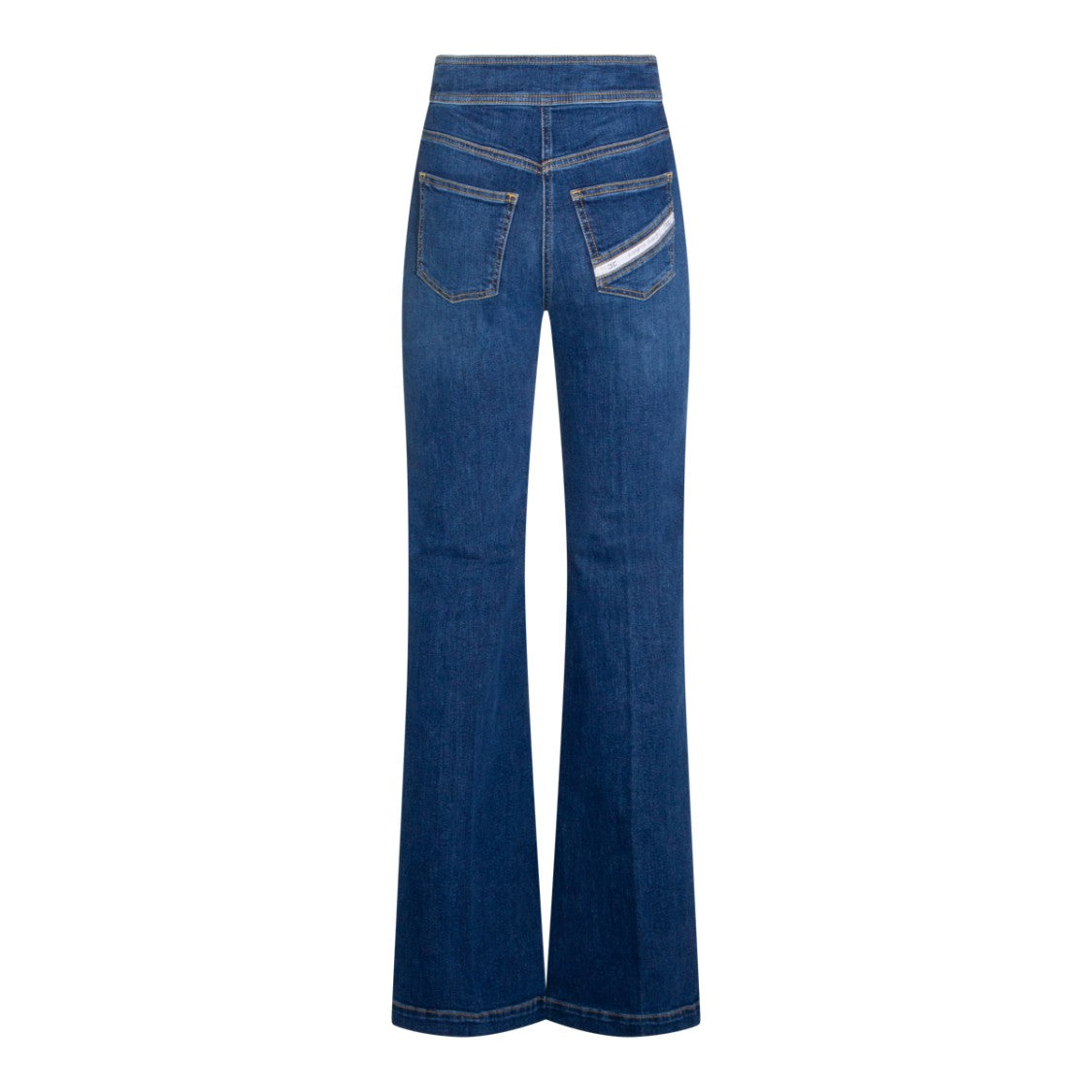 Elisabetta Franchi High-Waisted Flared Jeans