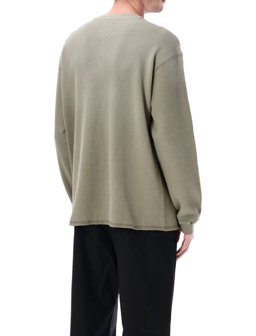 Roa Bee Sun Faded Waffle Serafino Top