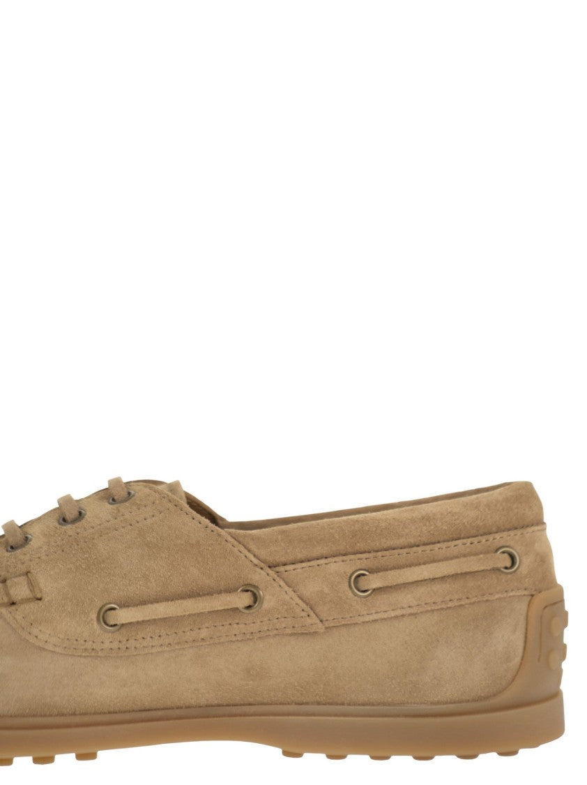Tod's Suede Boat Shoe