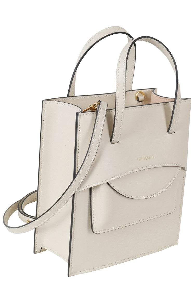 Hidesins Butter M Premier Front Flap Pocket Leather Handbag