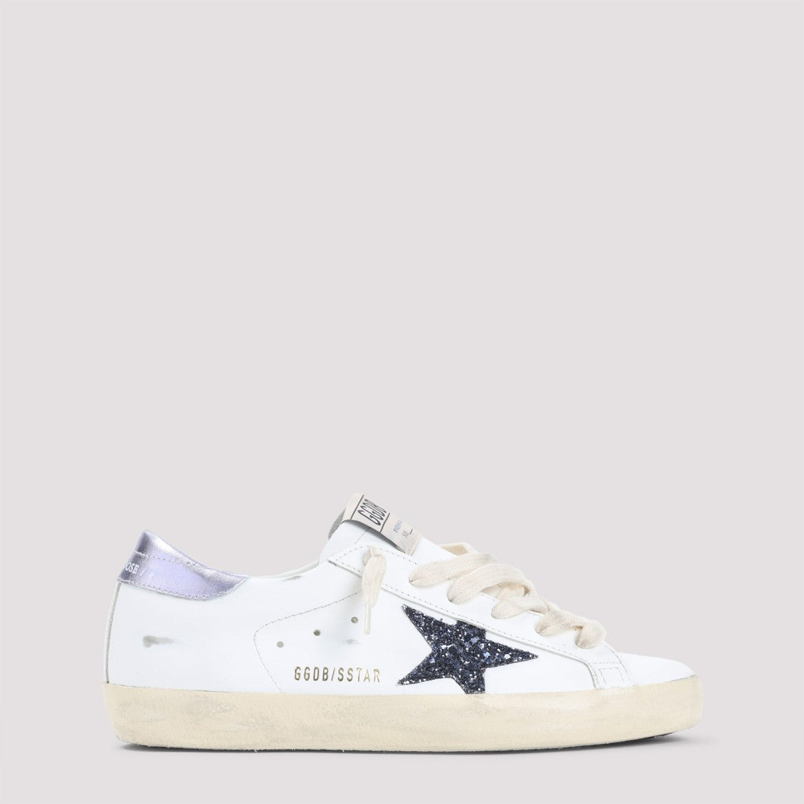 Golden Goose Leather Sneakers With Sparkling Star Detail