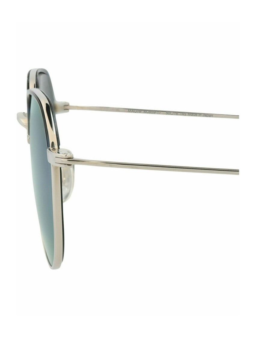 Maui Jim Round-Frame Titanium Sunglasses