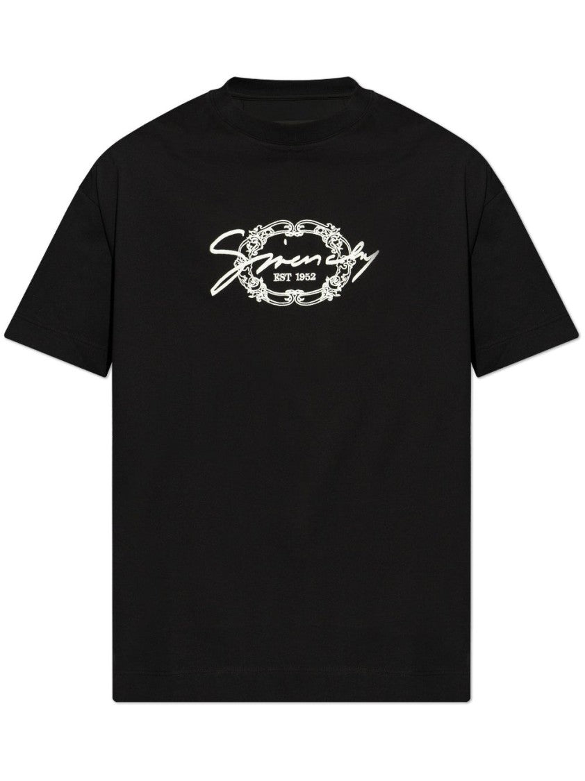 Givenchy Graphic Print Black Crew Neck T-Shirt