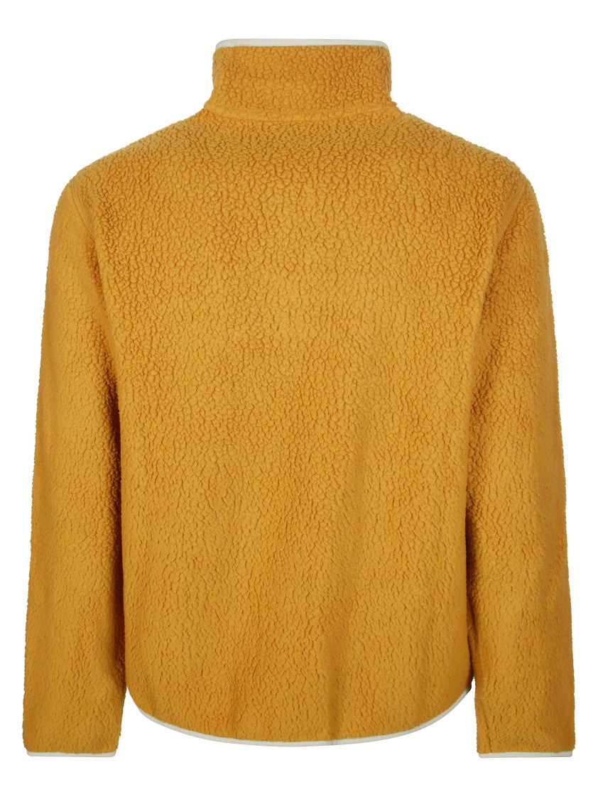 Patagonia Mustard Retro Pile Textured Zippered Fleece Jacket