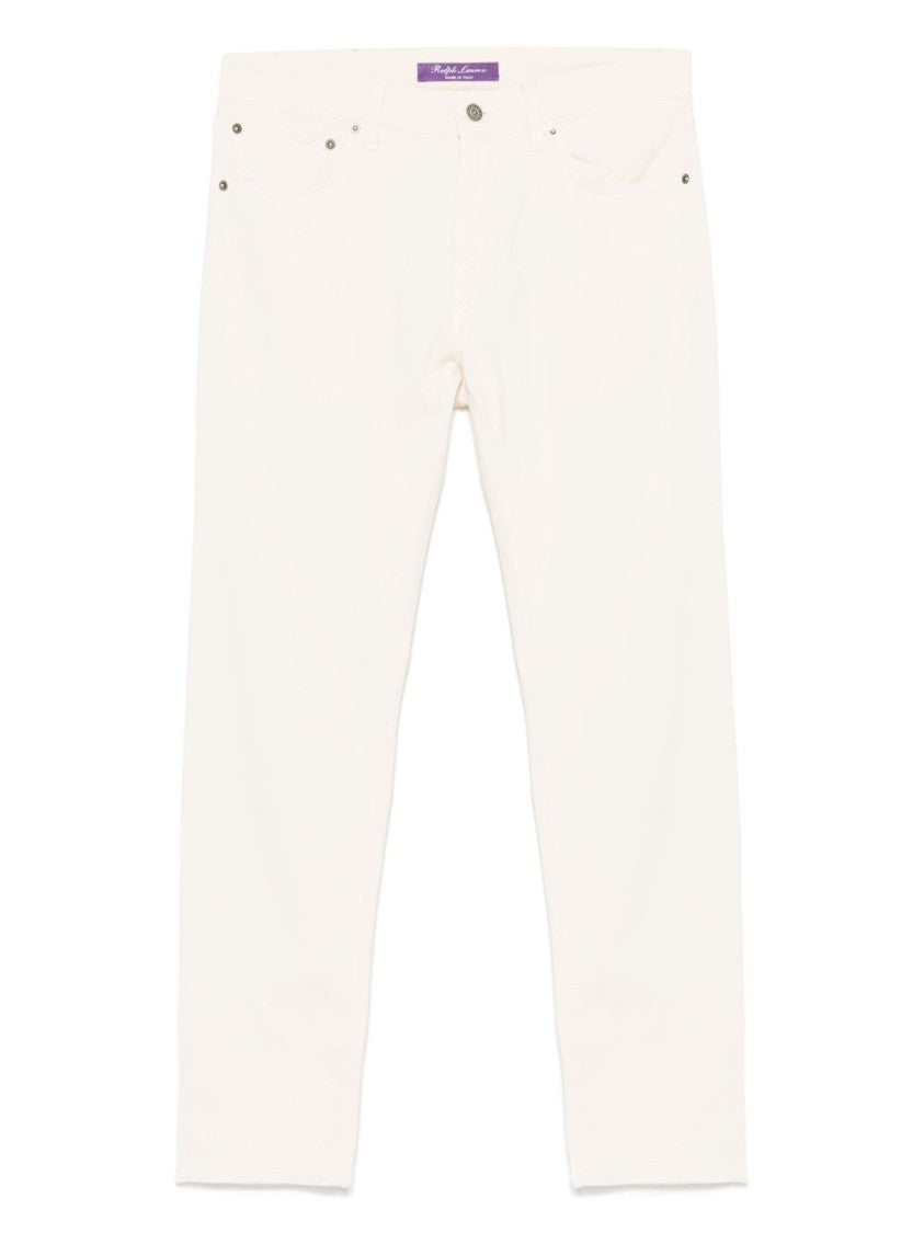 Polo Ralph Lauren Slim Fit Cream Jeans With Classic Five-Pocket Design