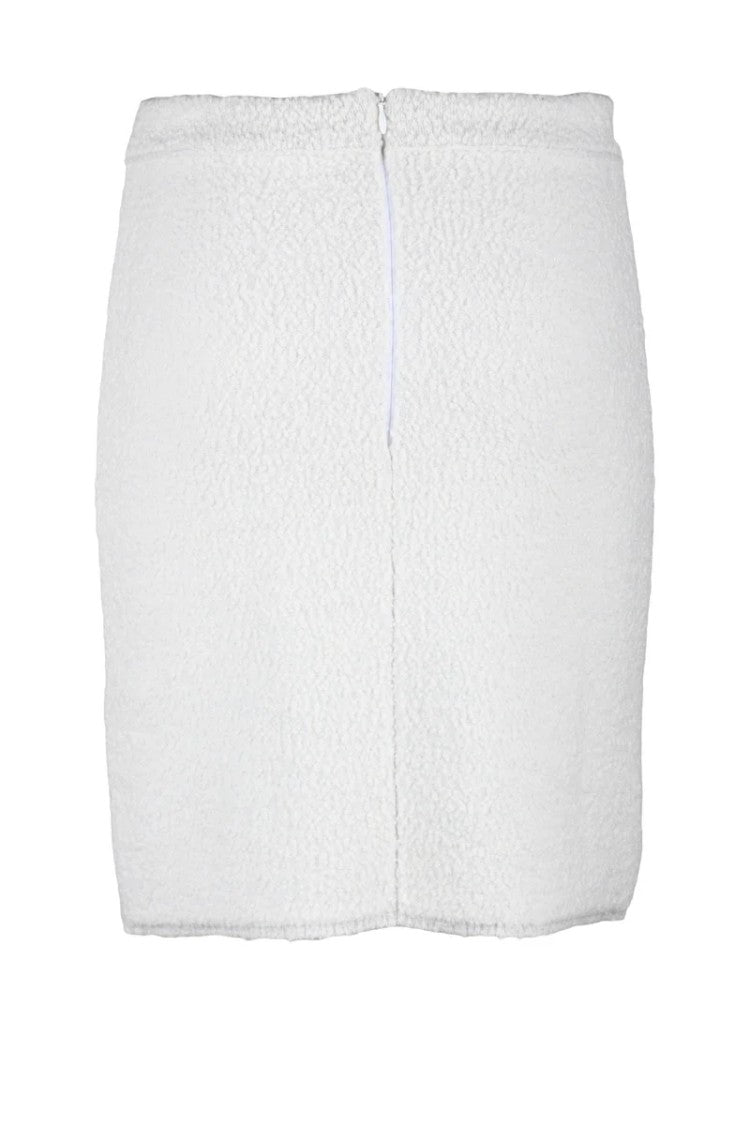 Antonino Valenti High Waist Wool Skirt - White