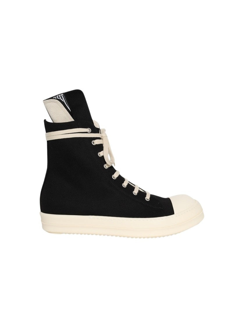 Drkshdw By Rick Owens Hollywood High Top Sneakers Black And Milk