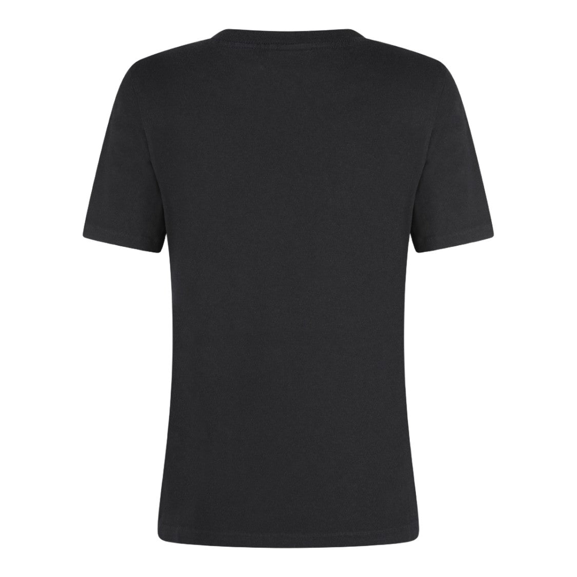 Chloé Graphic Print Black T-Shirt With Flamingo Design
