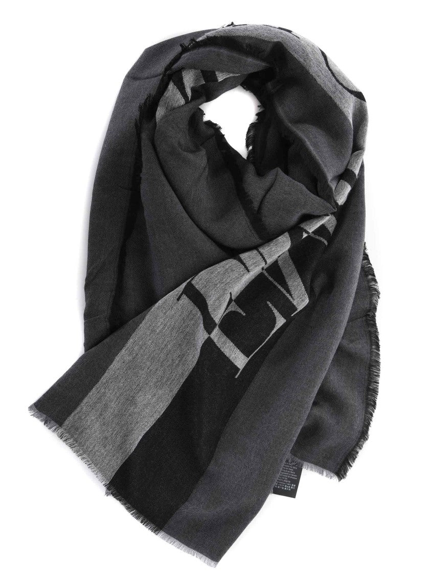 Emporio Armani Gradient Grey Scarf