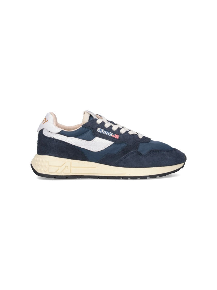 Autry Blue Reelwind Low Nylon Sneakers
