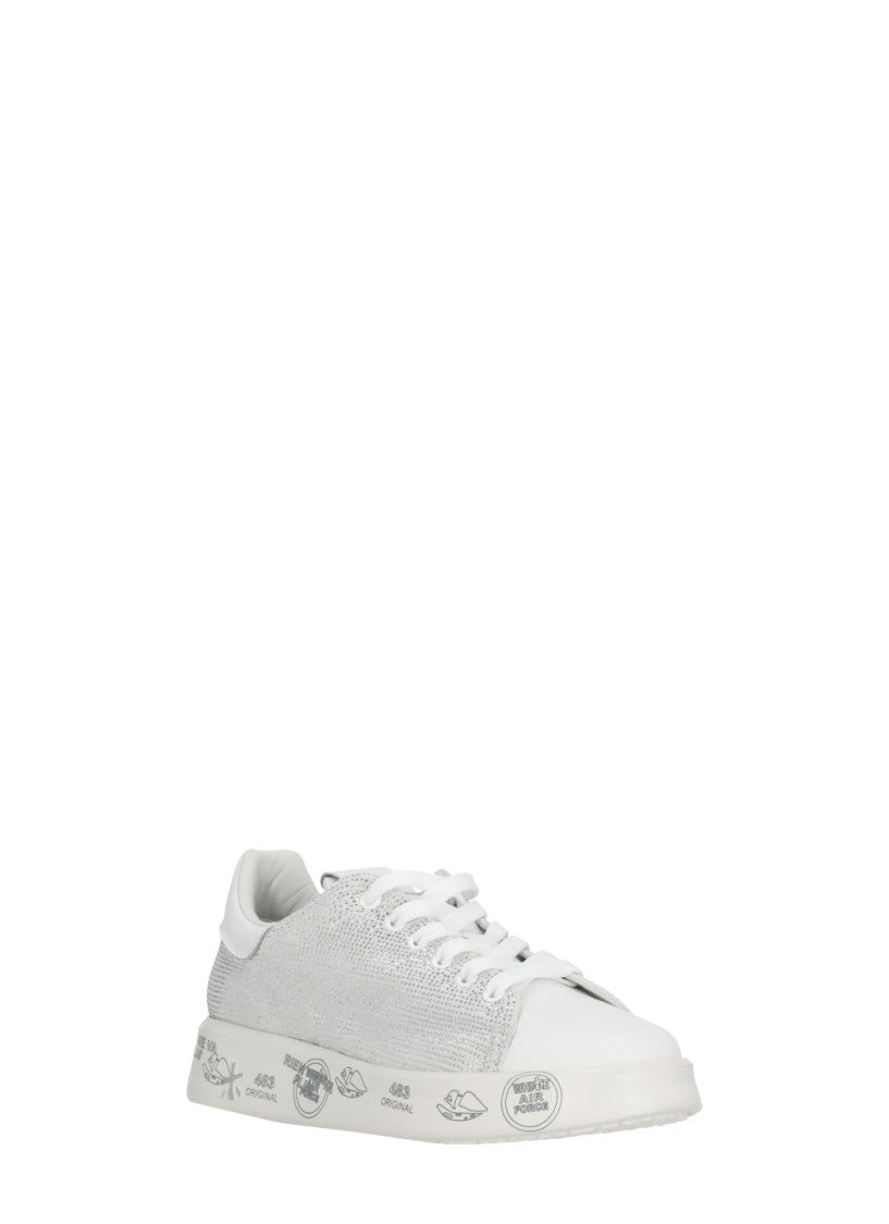 Premiata White Belle 8158 Strass Sneakers