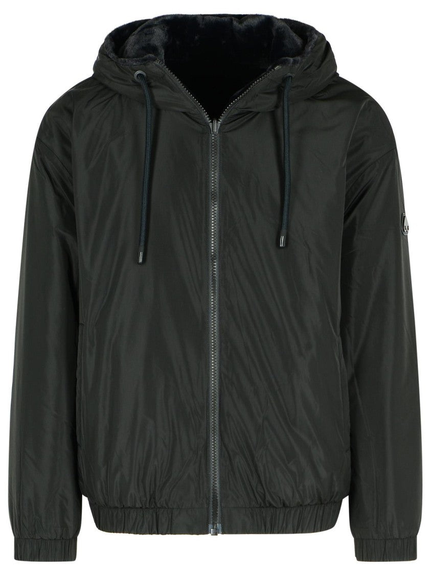 Moose Knuckles 'Border Bunny' Reversible Black Polyester Sweatshirt