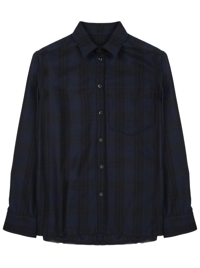 Nine In The Morning Neutrals Giosue Long-Sleeved Cotton-Blend Shirt