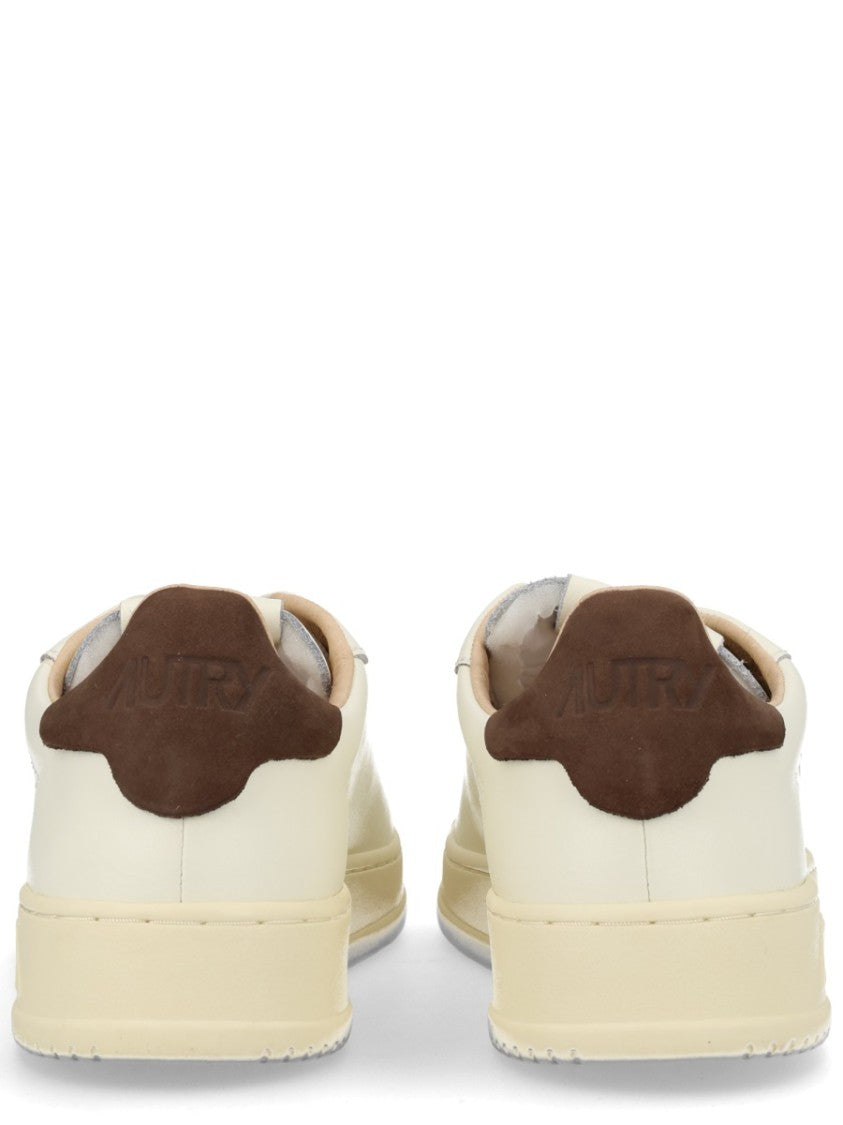 Autry Dallas Low Perforated Suede Accent Sneakers