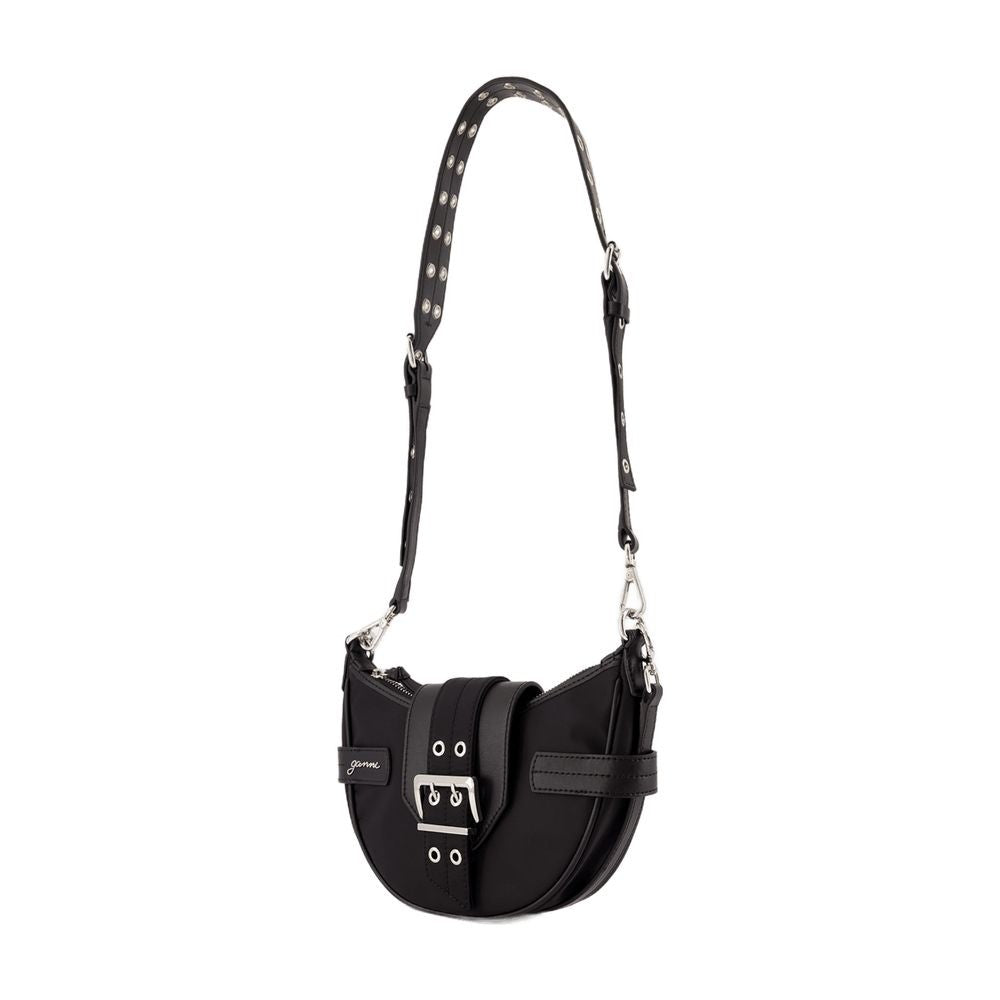 Ganni Bucky Small Crossbody - Nylon - Black