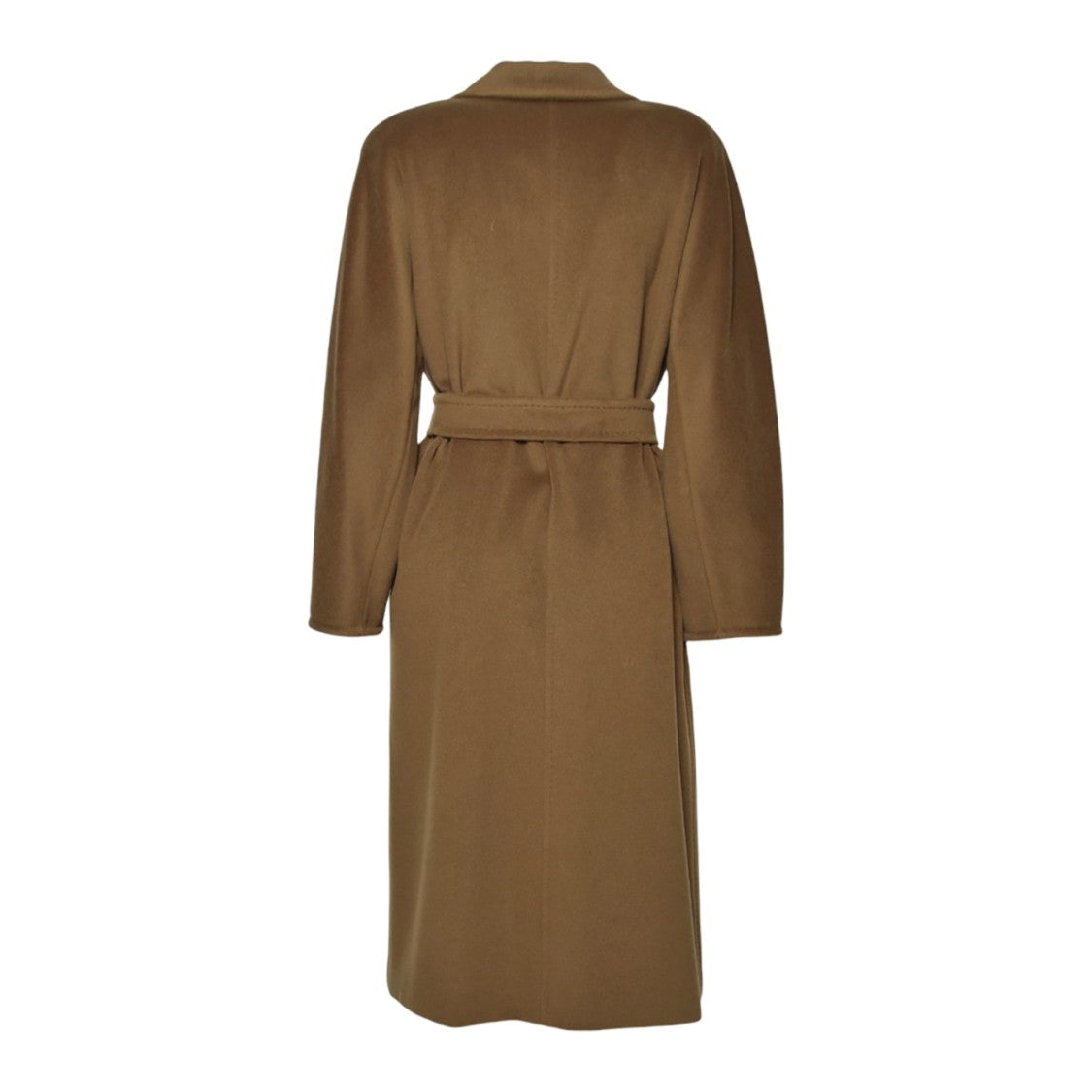 Max Mara Double-Breasted Long Coat With Belted Waist