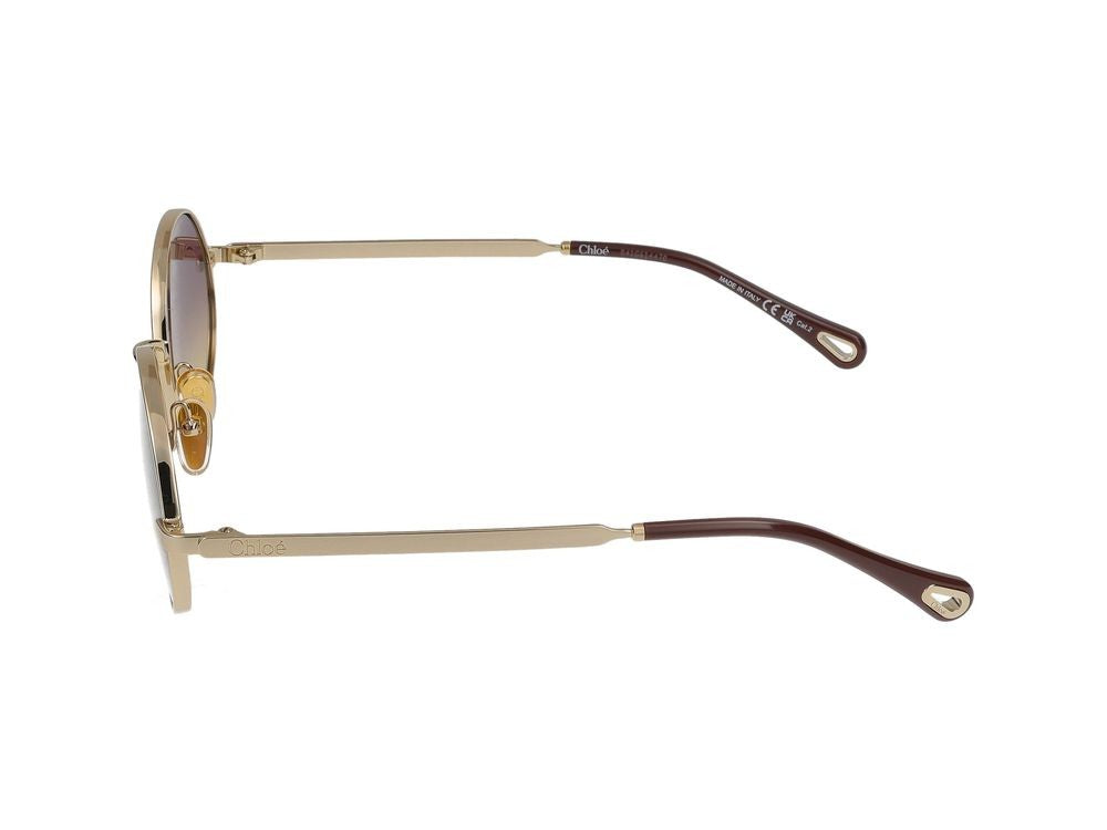 Chloé Gold Ch0326s Metal Round Sunglasses