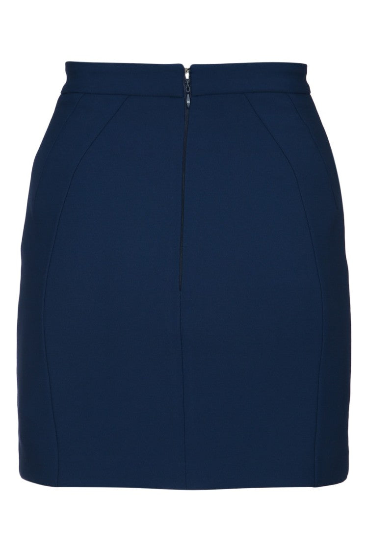 Elisabetta Franchi Fitted Mini Skirt With High Waist
