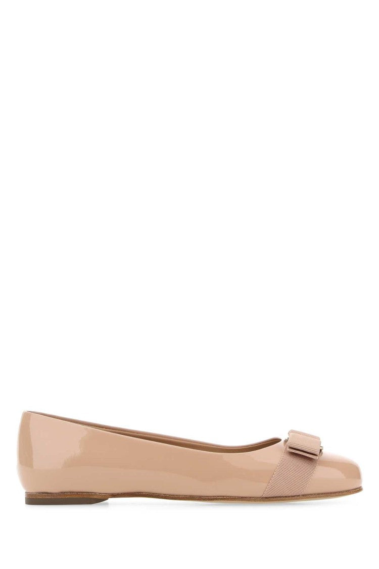 Salvatore Ferragamo Skin Pink Leather Varina Ballerinas